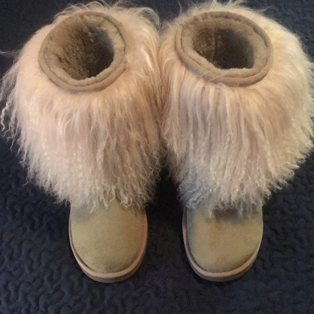 UGG Mongolian sheep fur boots